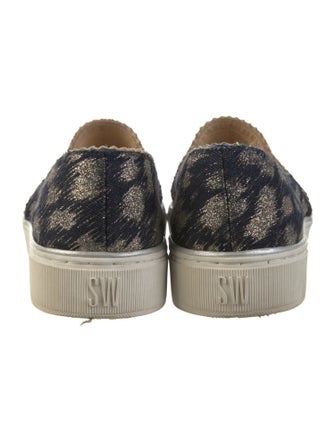 Stuart Weitzman Canvas Animal Print Sneakers