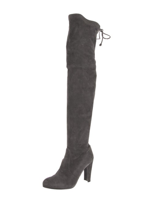Stuart Weitzman Suede Lace-Up Boots