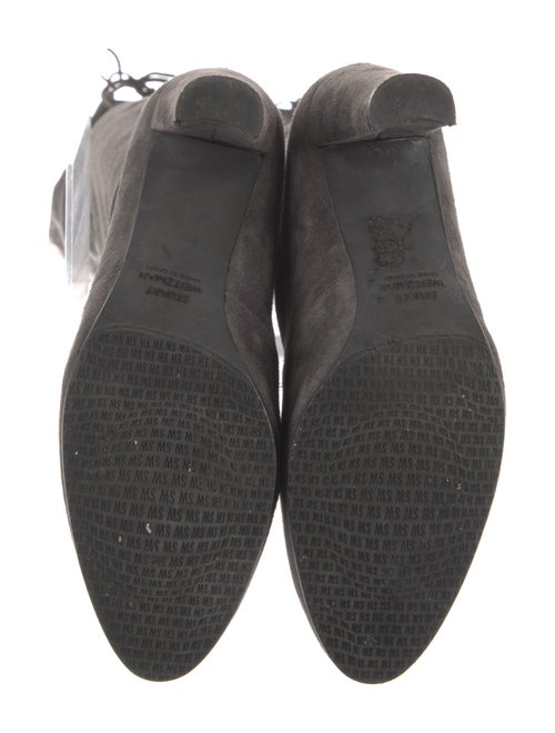 Stuart Weitzman Suede Lace-Up Boots