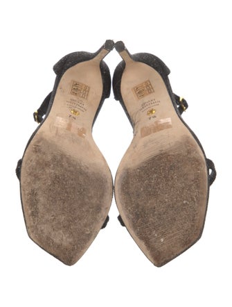 Stuart Weitzman Crystal Embellishments Sandals