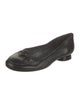 Stuart Weitzman Leather Bow Accents Flats