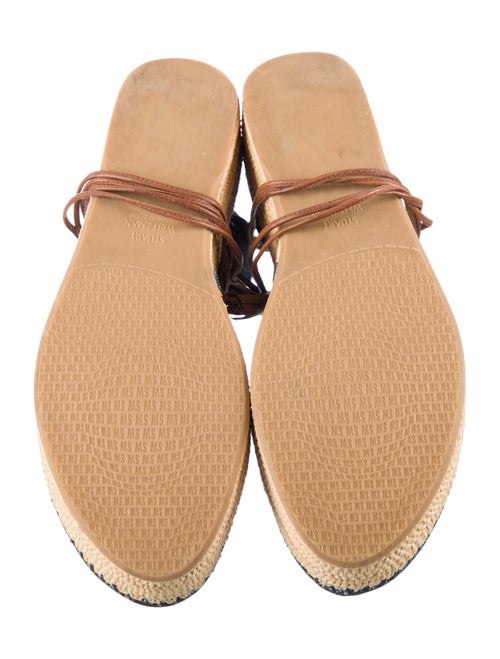 Stuart Weitzman Denim Tassel Accents Espadrilles