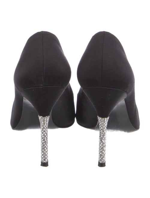 Stuart Weitzman Satin Crystal Embellishments Pumps