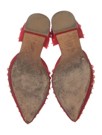 Stuart Weitzman Suede Printed D'Orsay Flats
