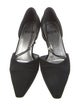 Stuart Weitzman Satin Crystal Embellishments T-Strap Pumps