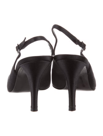 Stuart Weitzman Satin Slingback Sandals