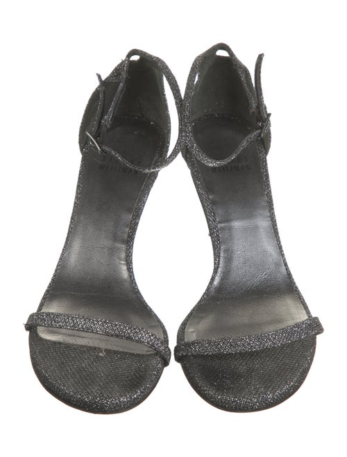 Stuart Weitzman Glitter Glitter Accents Sandals