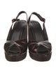 Stuart Weitzman Patent Leather Slingback Sandals