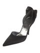 Stuart Weitzman Satin Bow Accents D'Orsay Pumps