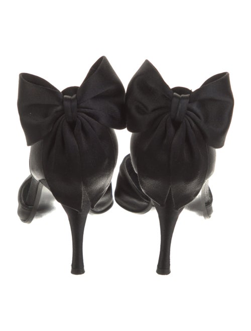 Stuart Weitzman Satin Bow Accents D'Orsay Pumps