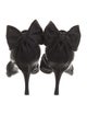 Stuart Weitzman Satin Bow Accents D'Orsay Pumps