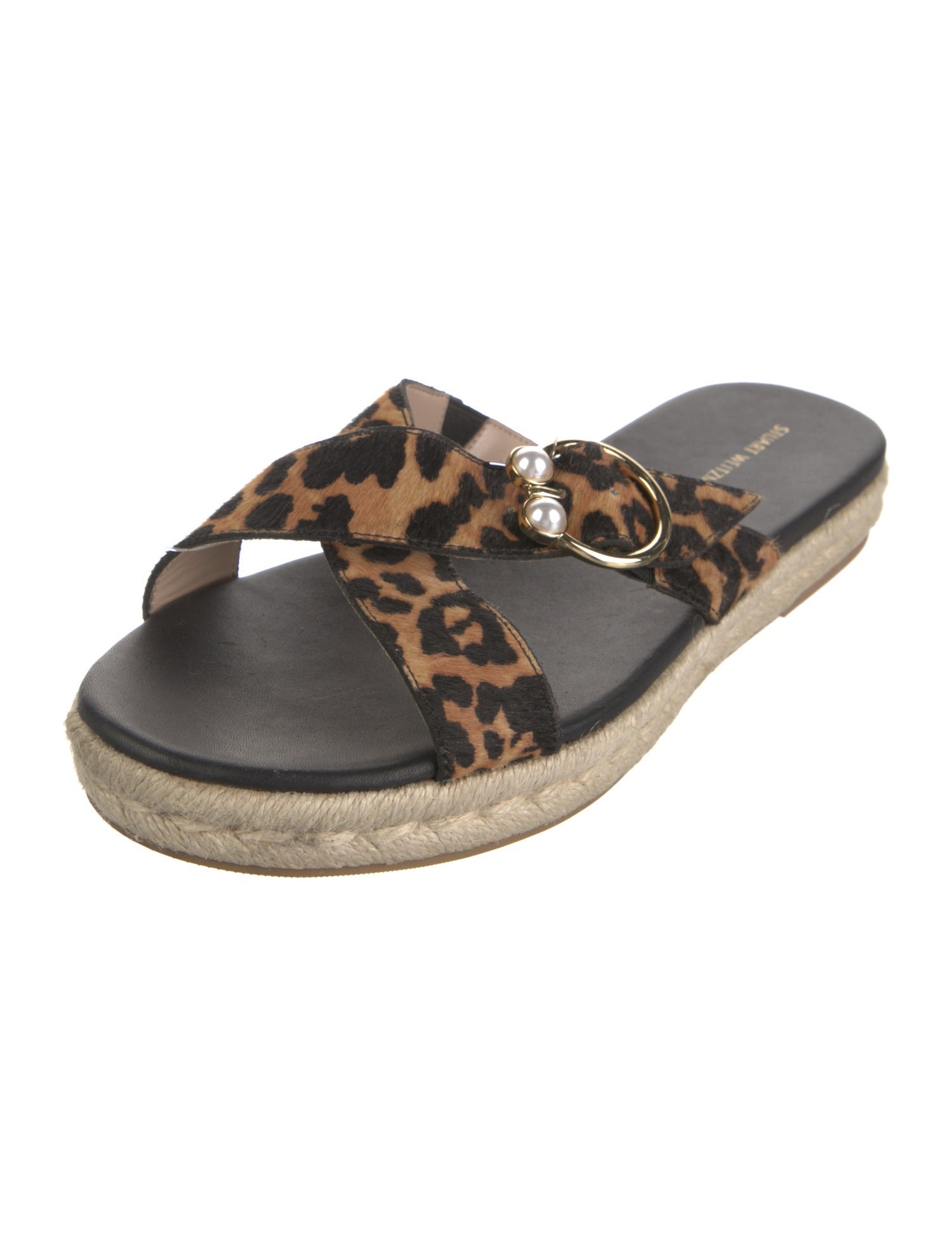 Stuart Weitzman Ponyhair Animal Print Espadrilles