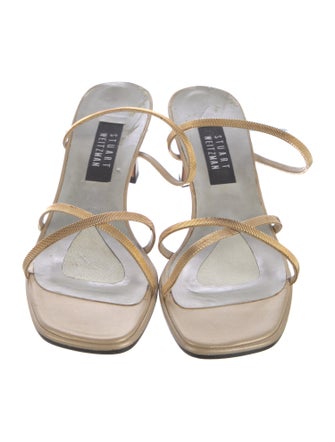 Stuart Weitzman Leather Slides