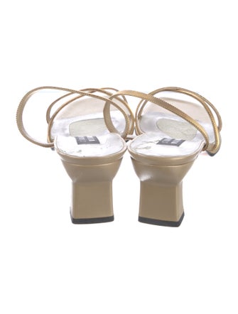 Stuart Weitzman Leather Slides