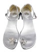 Stuart Weitzman Silver Leather Sandals