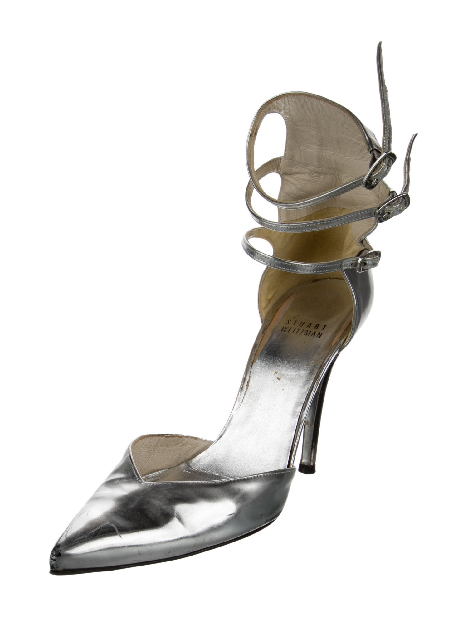 Stuart Weitzman Leather D'Orsay Pumps