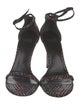 Stuart Weitzman Suede Printed Sandals