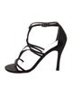 Stuart Weitzman Satin T-Strap Sandals