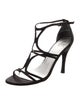 Stuart Weitzman Satin T-Strap Sandals