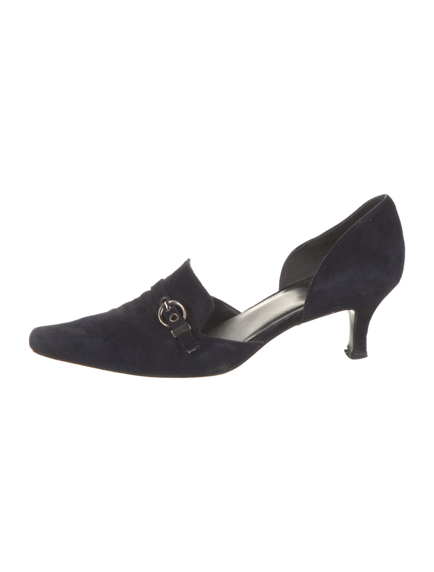Stuart Weitzman Suede D'Orsay Pumps