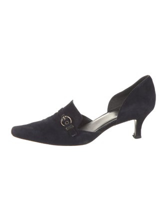 Stuart Weitzman Suede D'Orsay Pumps