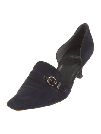 Stuart Weitzman Suede D'Orsay Pumps