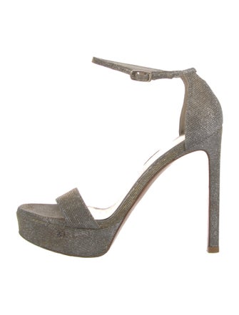 Stuart Weitzman Glitter Accents Sandals