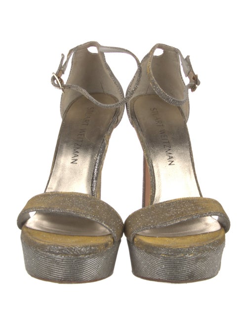Stuart Weitzman Glitter Accents Sandals