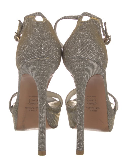 Stuart Weitzman Glitter Accents Sandals