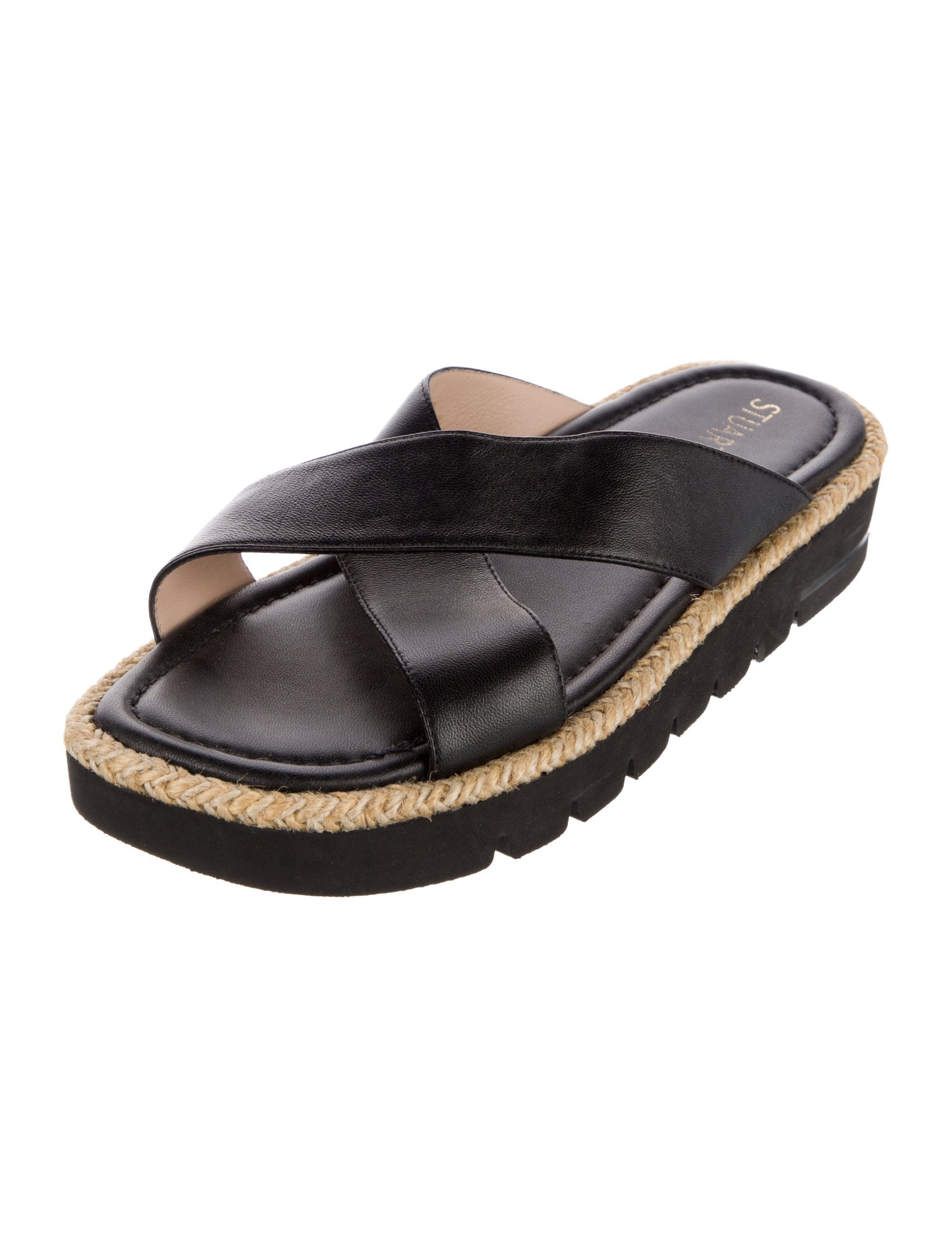 Stuart Weitzman Leather Slides