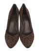 Stuart Weitzman Suede Animal Print Pumps