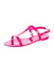 Stuart Weitzman Rubber T-Strap Sandals