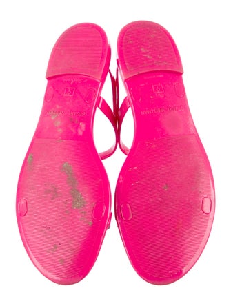 Stuart Weitzman Rubber T-Strap Sandals