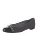 Stuart Weitzman Wool Chain-Link Accents Ballet Flats