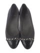 Stuart Weitzman Wool Chain-Link Accents Ballet Flats