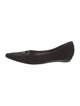 Stuart Weitzman Suede Bow Accents Flats