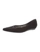 Stuart Weitzman Suede Bow Accents Flats