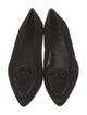 Stuart Weitzman Suede Bow Accents Flats