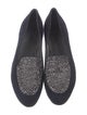 Stuart Weitzman Suede Studded Accents Loafers