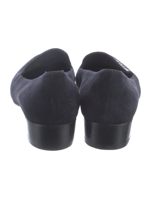 Stuart Weitzman Suede Studded Accents Loafers