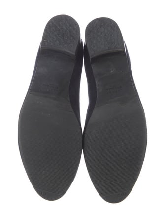 Stuart Weitzman Suede Studded Accents Loafers