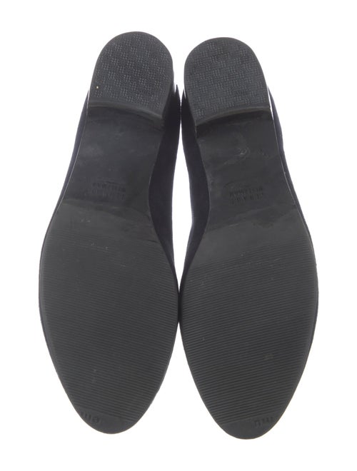 Stuart Weitzman Suede Studded Accents Loafers