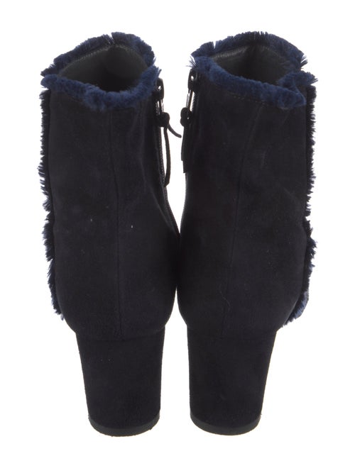 Stuart Weitzman Suede Raw-Edge Trim Boots