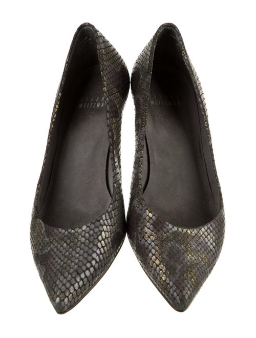 Stuart Weitzman Leather Animal Print Pumps
