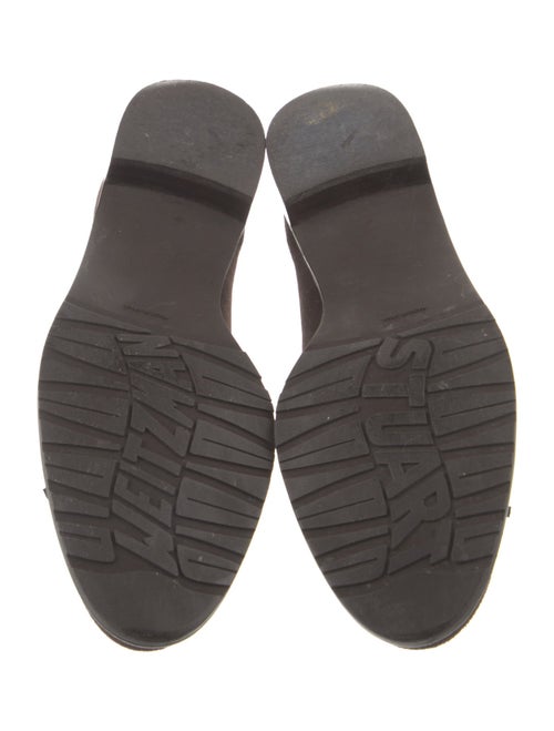 Stuart Weitzman Suede Tassel Accents Loafers