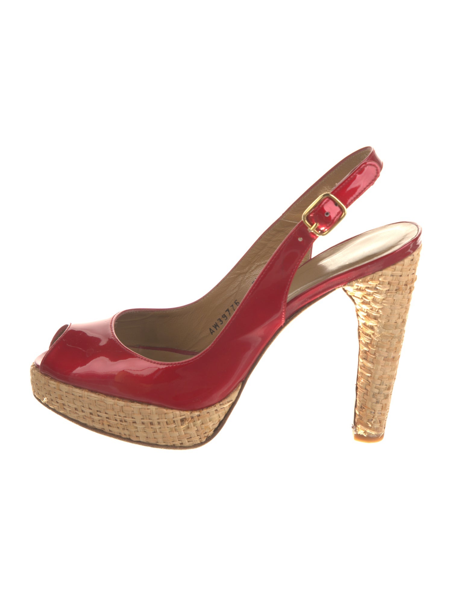 Stuart Weitzman Patent Leather Slingback Pumps