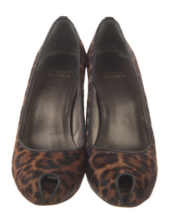 Stuart Weitzman Ponyhair Animal Print Pumps