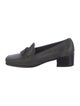 Stuart Weitzman Suede Beaded Accents Loafers