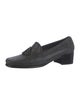 Stuart Weitzman Suede Beaded Accents Loafers