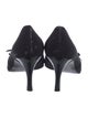 Stuart Weitzman Canvas Bow Accents Pumps